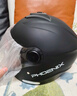 凤凰（Phoenix）新国标A类3C认证电动车摩托车头盔双镜片防雾防风保暖哑黑 男女四季通用电瓶车3/4半盔冬季安全帽 实拍图
