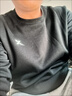 特步钜惠卫衣百搭上衣宽松休闲打底衫卫衣卫裤运动服长袖t恤衫 正黑色-秋款-0153 L 实拍图