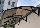 松夏户外 SONGXIA OUTDOOR简约现代大水槽铝合金雨篷门头雨搭户外阳台庭院窗户静音遮阳雨棚 加厚水槽铝合金支架+实心耐力板 伸出80*长度160cm雨棚配3个支架 实拍图