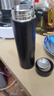 宅轻松 智能温显保温杯304不锈钢办公男女大容量商务茶水分离水杯黑色 实拍图