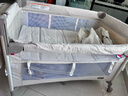 Trimigo婴儿床多功能床拼接折叠宝宝睡床新生儿尿布台围栏游戏婴儿摇摇床 【拾光·臻享】多功能婴儿床 【蚊帐+尿布台+床垫+置物篮+床铃】 实拍图