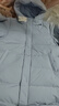 优衣库童装男童女童高级保暖羽绒大衣外套长款羽绒服25新款478153 61 水蓝色 160 实拍图