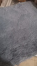 汽车坐垫冬季毛绒羊毛坐垫车垫保暖加厚屁垫通用单片靠背座垫 浅灰色 【车家两用】单个坐垫-超厚超软 实拍图