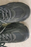 骆驼（CAMEL）老爹鞋女网布皮面拼接双系带厚底休闲鞋 L24S283079R 黑色绒里 35 实拍图