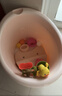 世纪宝贝（babyhood）Baby熊浴桶 儿童泡澡桶 婴儿游泳桶 加大加厚宝宝浴盆 310灰 实拍图