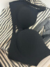 OEING内衣女小胸聚拢无钢圈性感内衣无痕提拉收副乳防下垂调整型文胸罩 黑色单件 M -建议100-115斤 （34/75AB杯）厚1.8cm 实拍图