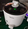 美的（Midea）电煮锅 宿舍小电锅 电蒸锅 学生寝室一体泡面小火锅多功能锅 电煮锅小型1-2人XZE1613 配蒸笼 1.7L 实拍图