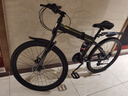 凤凰（Phoenix） 凤凰自行车可折叠山地车路虎男士成年人变速女式越野公路单车 条轮消黑/折叠双避震/全竞速轴承 26寸24速【参考：158-188cm】 实拍图