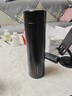 炊大皇保温杯 316L医用级不锈钢茶水分离商务便携智能保温杯 黑色 490ml 实拍图
