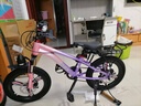 凤凰山地自行车男女变速山地车碟刹青少年儿童自行车学生单车 星际 粉紫【变速】后座+LED灯+三刀轮 18寸【适合120-155cm】 实拍图