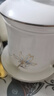 金岚玉唐山骨瓷指环金把手茶漏杯烫金杯茶杯带盖带茶隔包金工艺马克杯 玉兰花开-茶漏杯1个 实拍图