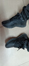 特步运动鞋男鞋跑鞋冬季皮面防水轻便减震健身休闲慢跑步鞋子男黑色 实拍图