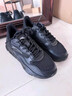 安踏小千禧丨休闲鞋女鞋革面防泼水复古增高厚底软底冬季老爹鞋运动鞋 【网面】黑-2 37.5 实拍图
