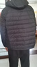 啄木鸟轻薄羽绒服男秋冬季款外套男连帽情侣加绒保暖袄子冬装上衣服男装 1800-2黑色【连帽款】 XL （120-140斤） 实拍图
