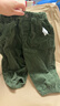 优衣库婴幼儿宝宝灯芯绒长裤/宽松休闲裤裤子25秋冬新款478838 57 深橄榄色 90 实拍图