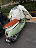 爱玛电动摩托车 Q7石墨烯铅酸大电池长续航大功率豪华复古智能舒适电动车  木犀草绿 实拍图