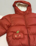 巴拉巴拉童装儿童羽绒服宝宝男女童2025冬装新款婴儿外套保暖上衣泡芙羽绒 红色小南瓜61003-白鸭绒 110 （充绒量93g 适合3-5岁） 实拍图