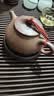 茗器堂电木壶承壶托干泡台小号家用紫砂壶垫茶宠垫茶杯垫茶具茶道零配件 条纹电木壶承-黑色 实拍图