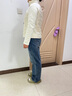 雅鹿运动轻薄羽绒服女2025冬季新款时尚短款针织拼接保暖立领健身服 米白 L (165) 【推荐100-115斤】 实拍图