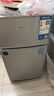 奥克斯小冰箱家用小型迷你冷藏冷冻两用出租房宿舍用节能省电寝室办公室电冰箱 【热卖款 升级净化去味】22A126DW银 实拍图