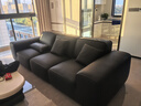 苏谷 沙发 大黑牛头层牛皮沙发意式极简客厅直排真皮沙发组合家具 3.0米【荔枝纹头层皮】墨黑色 1 实拍图