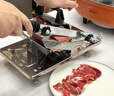 双枪（Suncha）切肉片机牛羊肉卷切片机家用刨肉机切土豆神器手动切冻肉肥牛铡刀 实拍图