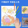 得力（deli）48色三角杆不脏手双头蜡笔可水洗儿童油画棒涂色笔棒（蓝)HM715-48美育工具 实拍图