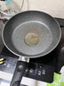 苏泊尔（SUPOR）平底锅不粘锅 牛排煎锅 麦饭石色炒菜锅煎蛋煎饼锅电磁炉燃气通用 推荐【28CM加深】配盖+木铲 实拍图