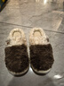 朴西PUXI棉拖鞋女士秋冬季时尚厚底羊羔绒拖鞋高级感男士棉拖品质 摩卡棕 44-45 卡码拍大一码 实拍图