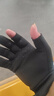 罗维利特手套男夏季防晒防风保暖加绒触屏户外骑行二指摩托车外卖半指漏指 二指加厚黑色 均码有弹力 实拍图