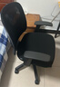 得力（deli）4900S 人体工学靠背办公椅/电脑椅/职员椅 可升降转椅舒棉坐垫 黑 实拍图