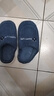 小熊小兔新款秋冬季情侣保暖学生男拖鞋女厚底防滑外穿居家棉拖鞋 小熊小兔棉拖-藏青色 40-41 适合39-40 实拍图