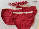 棉舒然红色内裤女生抗菌裆本命年2026马年结婚礼物新年大红少女三角短裤 实拍图