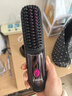 森系无线直发梳负离子不伤发无线便携防静电梳子卷发直发二合一充电迷你直发梳蓬松夹板神器 【曜石黑】升级座充丨臻选礼盒丨20亿水润离子不伤发 实拍图
