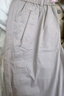 优衣库女装休闲廓形长裤/系腰带弯刀镰刀裤子481028 481028/02浅灰色 S 实拍图