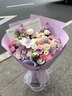 艾斯维娜鲜花速递向日葵混搭花束生日礼物全国同城配送 紫玫瑰混搭花束 实拍图