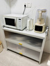 佳帮手厨房防尘柜落地置物架微波炉收纳多层储物柜子多功能橱柜长100cm 实拍图