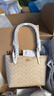 蔻驰（COACH）【品牌直供】女士FIONA24手提单肩托特包沙黄配白垩色CBT18 实拍图