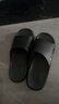 回力静音男士室内户外穿厚底防滑速干洗澡凉拖鞋HL3A23黑色42-43码 实拍图