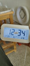 康巴丝（Compas）闹钟夜光聪明灯智能语音报时起床神器自动感光三组闹铃小闹钟儿童学生钟 2139 白色充电款 实拍图