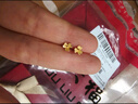 周六福小金花足金999黄金耳钉女生日礼物计价AC090379  一对 约0.67g 实拍图