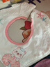 贝肽斯婴儿口水巾四季宝宝围嘴导湿速干纯棉防水围兜 粉熊3条装 28*26cm 实拍图