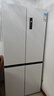 美菱（MeiLing）双系统零嵌冰箱510升十字冰箱四开门超薄冰箱底部散热节能主动除菌国家补贴BCD-510WSP9CZX雪域白 实拍图