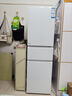 海尔（Haier）217升风冷无霜三开门多门家用办公室小冰箱小型宿舍租房一级能效节能BCD-217WGHC3E9S9(白) 实拍图
