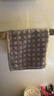 MUJI棉绒 带挂环柔软手巾 毛巾洗脸巾纯棉 米色格纹 1条 34×35cm 实拍图