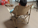 牧高笛（MOBIGARDEN）月亮椅 户外露营便携靠背钓鱼椅懒人椅家庭休闲折叠椅 【常规款】细沙黄 实拍图