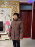 CANDYPRINCE 妈妈羽绒服 老年人羽绒服女红色 中老年妈妈装60-70岁冬季外套 53款/咖色 2XL / 建议-(体重106-120斤) 实拍图