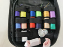 欣沁 针线包家用针线盒套装缝补便捷旅行手工缝补工具全套 28件套黑色 实拍图