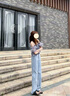 翊尚美高腰牛仔裤女薄款直筒宽松阔腿裤子女夏季新款休闲裤女学生小个子 浅复古蓝【三扣腰围可调节】 28 【推荐111-120斤】 实拍图