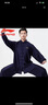 李宁（LI-NING）太极服高弹牛奶丝太极拳八段锦全套太极练功服装中国风武术表演服 藏青长袖 【四季款店铺热销】 XL身高175-180cm体重160-180斤 实拍图